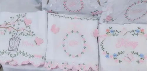 Enxoval Bebê Luxo Floral Delicado