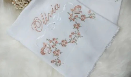 Enxoval Personalizado Floral Rosé Luxo Delicado