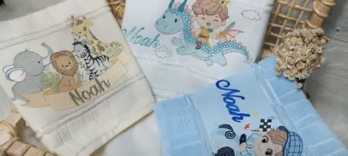 Kit 3 Toalhinhas Escolar Boca Personalizada