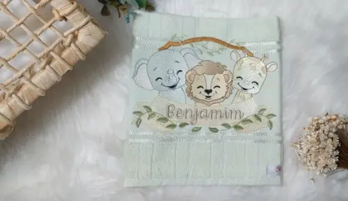 Kit 5 Toalhinhas Escolar Boca Personalizada