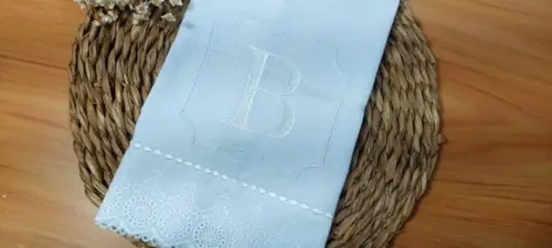 Kit Cueiro Manta Percal 400 Fios Luxo Fraldas Premium Brasão
