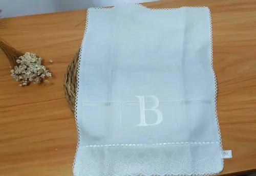 Kit Cueiro Manta Percal 400 Fios Luxo Fraldas Premium Brasão