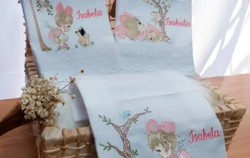 Kit Fraldas com Renda Delicada Menina Bonecas Luxo
