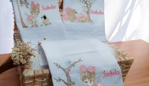 Kit Fraldas com Renda Delicada Menina Bonecas Luxo