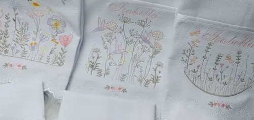 Kit Fraldas Bebê Barra Recortada e Linha Premium Floral
