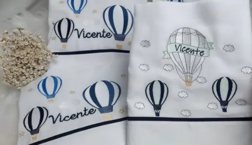 Kit Fraldas Personalizadas Balão Luxo