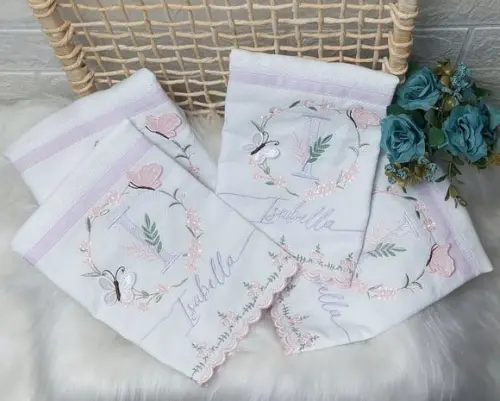 Kit Fraldas Personalizadas Barra Recortada 5 Peças