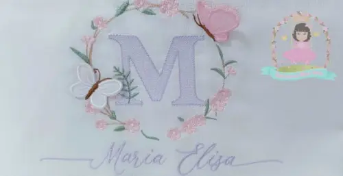 Kit Fraldas Personalizadas Barra Recortada Floral Luxo