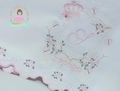 Kit Fraldas Personalizadas Barra Recortada Menina Boneca
