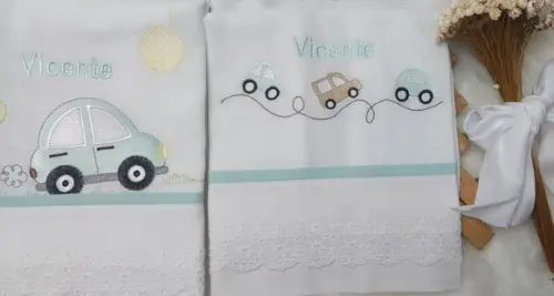Kit Fraldas Personalizadas Carrinho Carro Delicado Luxo