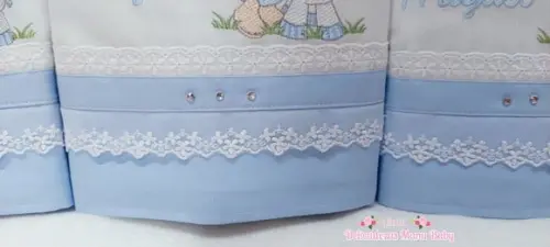 Kit Fraldas Personalizadas Ursinho Delicado Luxo