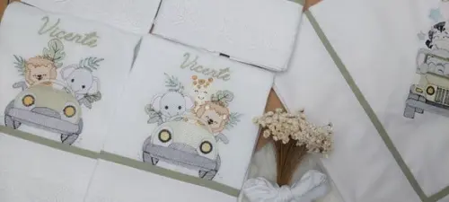 Kit Fraldas Personalizadas Safari no Carro Delicado Luxo