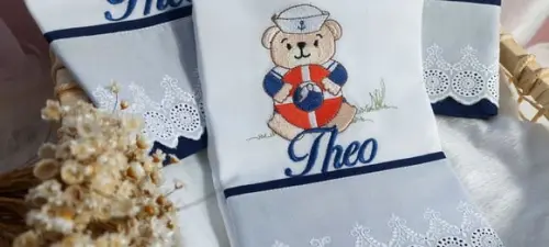 Kit Fraldas Personalizadas Urso Marinheiro Luxo
