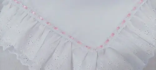 Manta Piquet Luxo Floral Borboleta Delicado Bordado