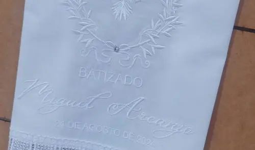 Toalha Batizado Espírito Santo + Vela Batizado