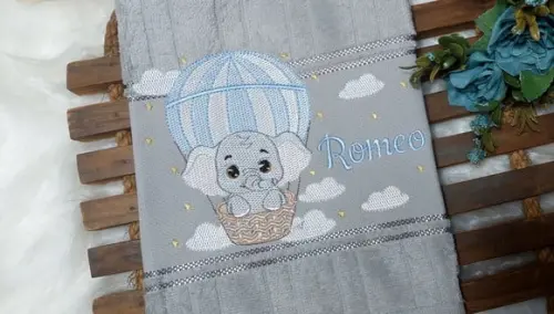 Toalha de Lavabo Boca Elefante Personalizada