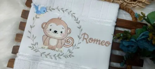 Toalha de Lavabo Boca Safari Personalizada