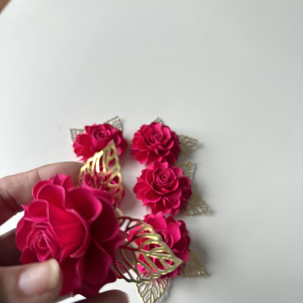Flor de papel 5 cm