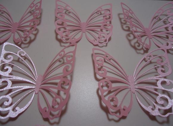 Borboleta Papel Perolado 15 cm