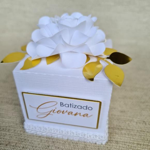 Caixa Cubo Tema Batizado (fazemos Outros Temas)