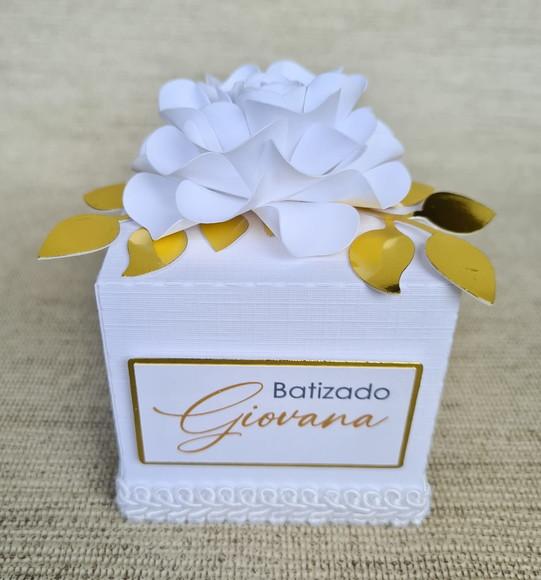 Caixa Cubo Tema Batizado (fazemos Outros Temas)