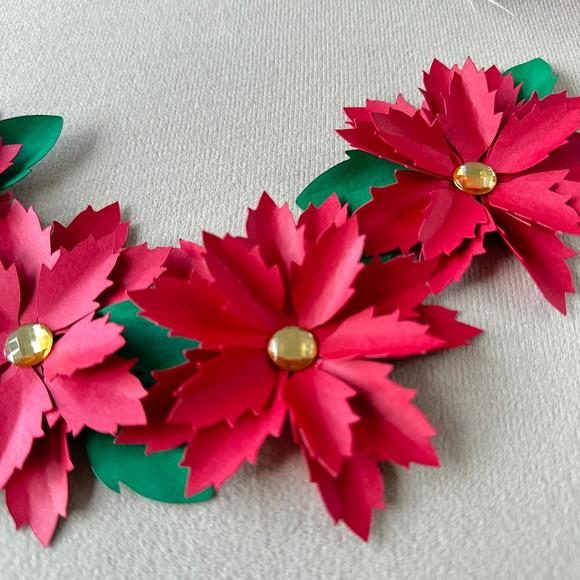 Flor de Natal com 8 cm