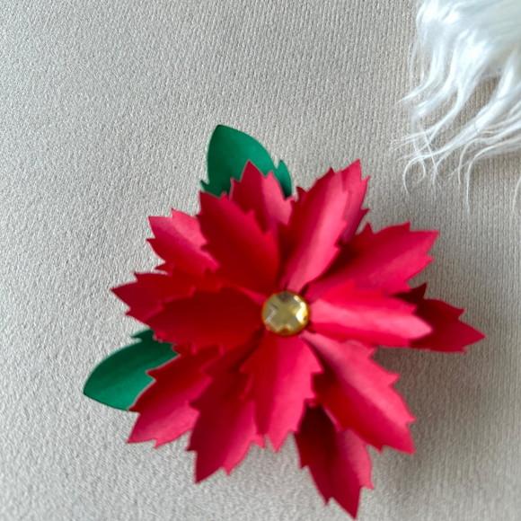 Flor de Natal com 8 cm
