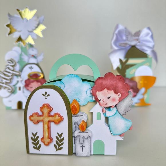 Kit com 12 Caixas para Batizado