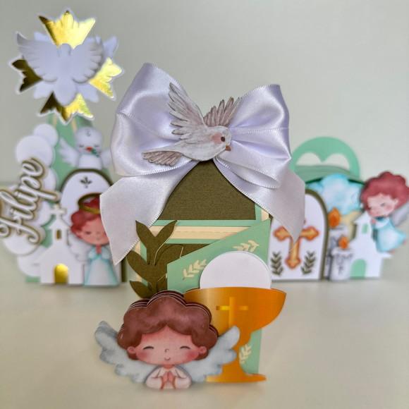 Kit com 12 Caixas para Batizado