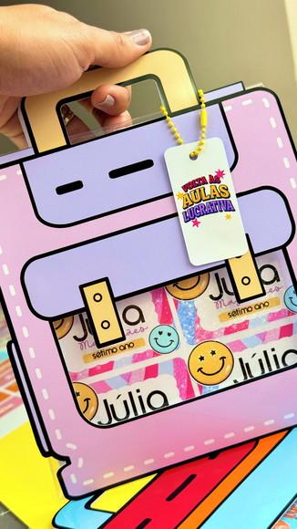 Kit com 91 Etiquetas Escolar- Papelaria