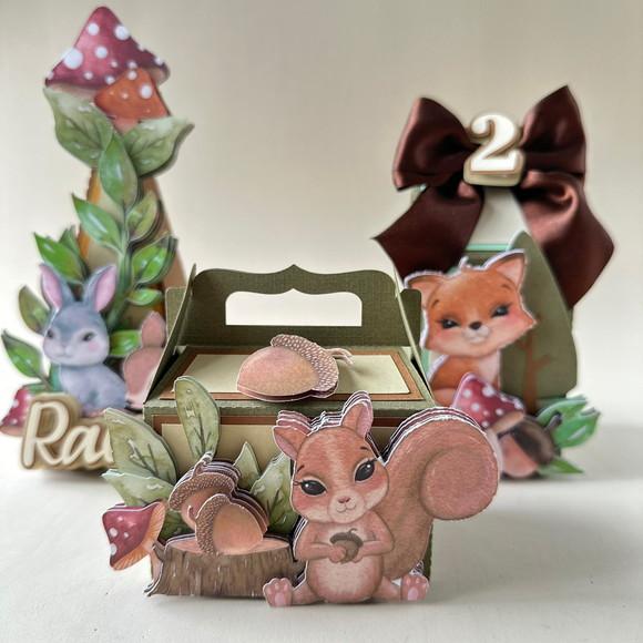 Kit de Caixas Luxo Bosque Encantado- 16 Peças