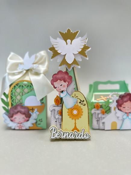 Kit Festa Premium com 12 Caixas para Batizado