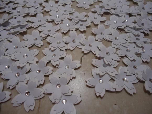 kit mini flores de cerejeira 2 cm