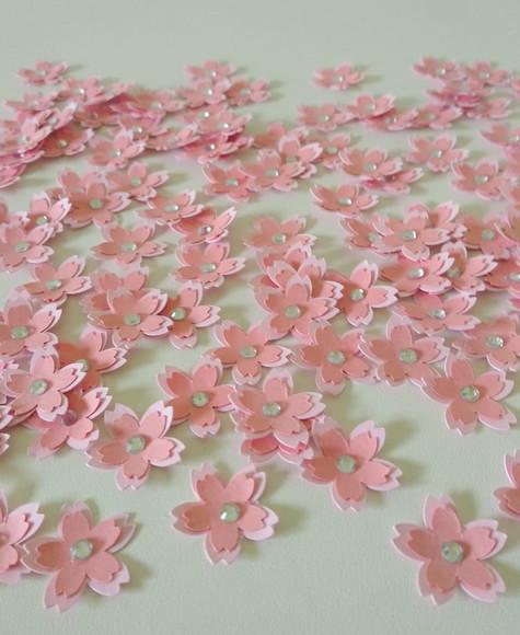 kit mini flores de cerejeira 2 cm