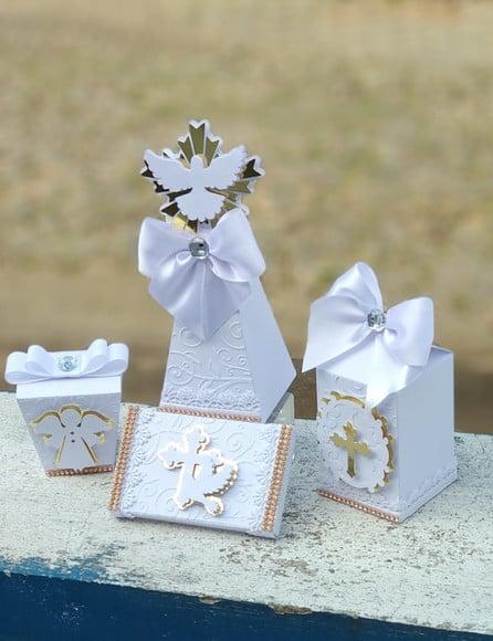 Kit Personalizado Batizado Luxo (32 Peças)