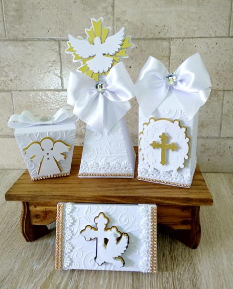 Kit Personalizado Batizado Luxo (32 Peças)