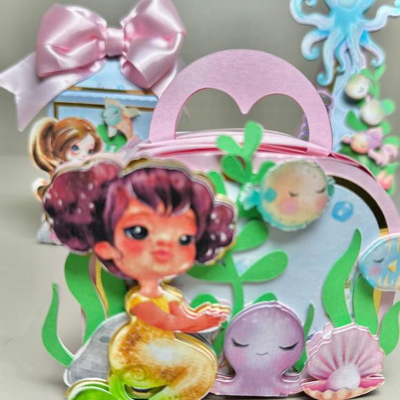 Kit Personalizado no Tema Sereia 12 Pçs