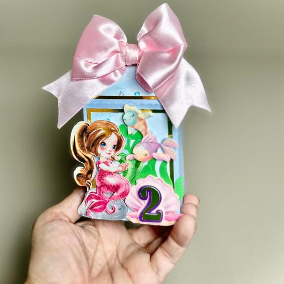 Kit Personalizado no Tema Sereia 12 Pçs