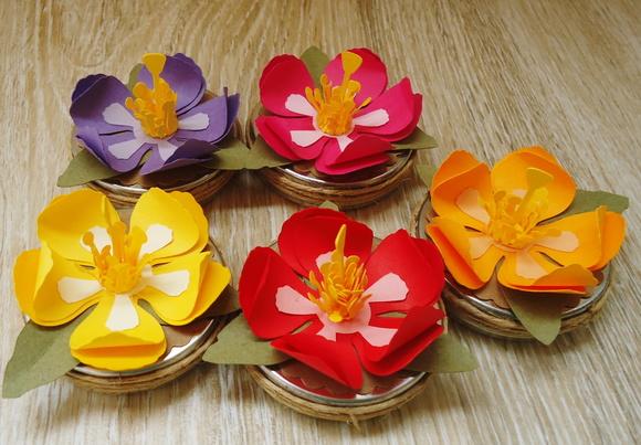 Latinha com Flor de Hibisco