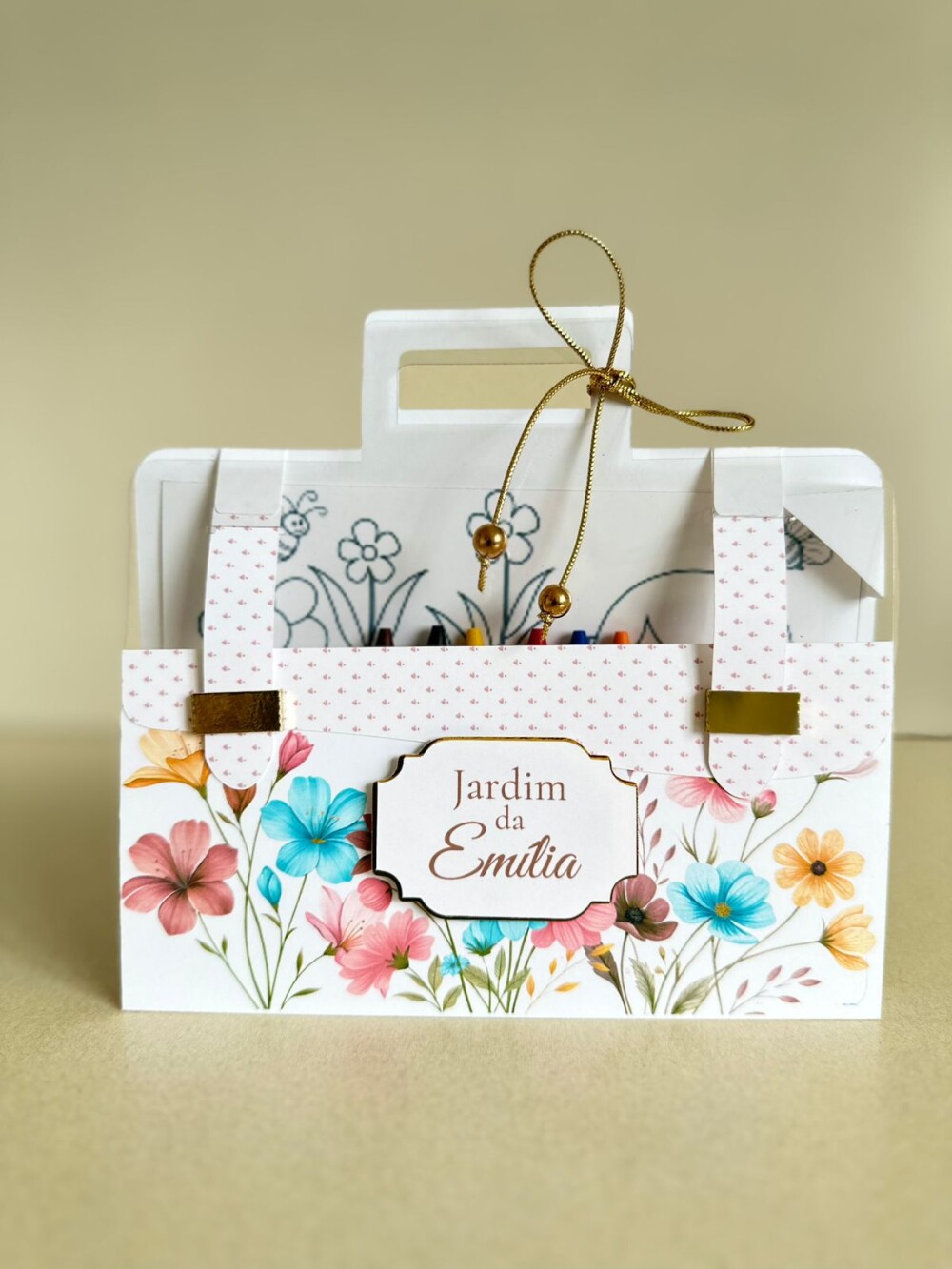 Kit de Colorir Jardim Encantado | Lembrancinha Infantil Personali