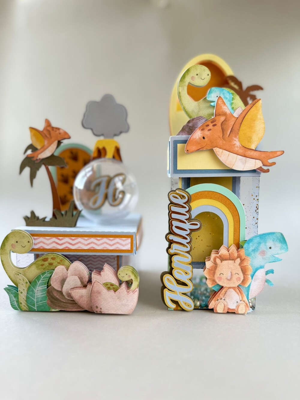 Kit Excellence Dino Baby Personalizado 28 Peças | Papelaria Arte