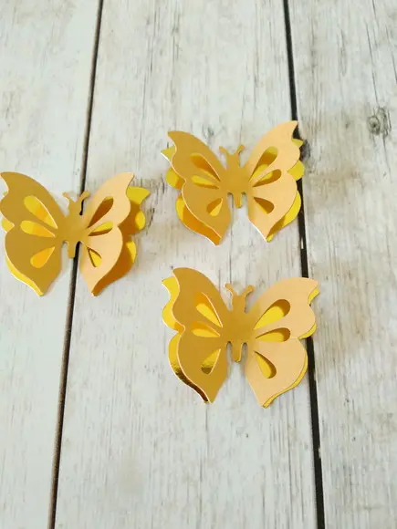 Borboleta dupla 3 cm