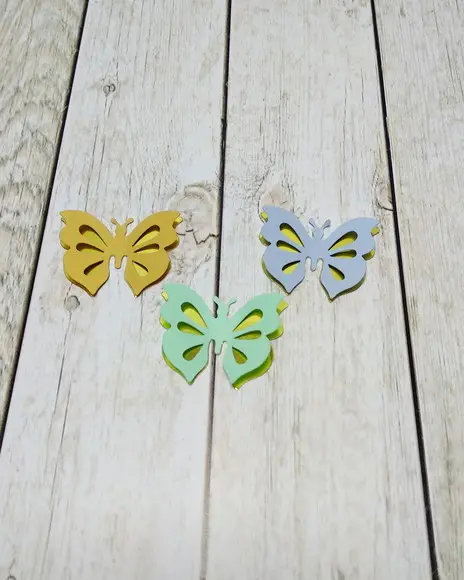 Borboleta dupla 3 cm