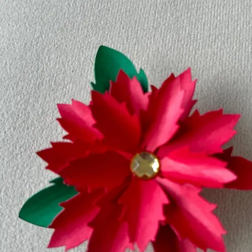 Flor de Natal com 8 cm