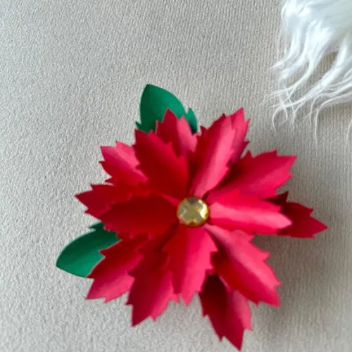 Flor de Natal com 8 cm
