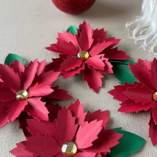 Flor de Natal com 8 cm