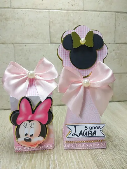 Kit caixas Minnie 32 pçs Luxo