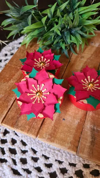 Kit com 50 Latinha Decorada para Natal