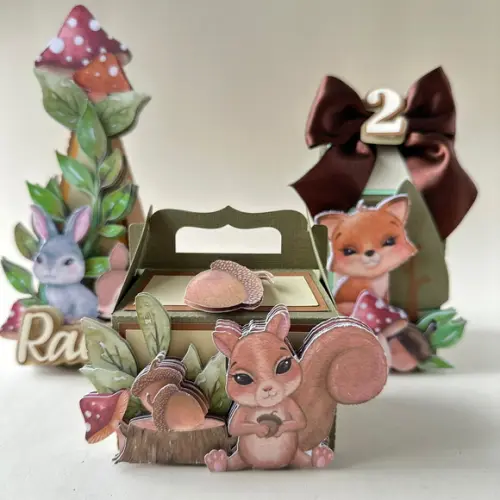 Kit de Caixas Luxo Bosque Encantado- 16 Peças