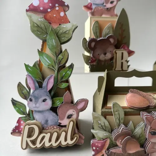Kit de Caixas Luxo Bosque Encantado- 16 Peças